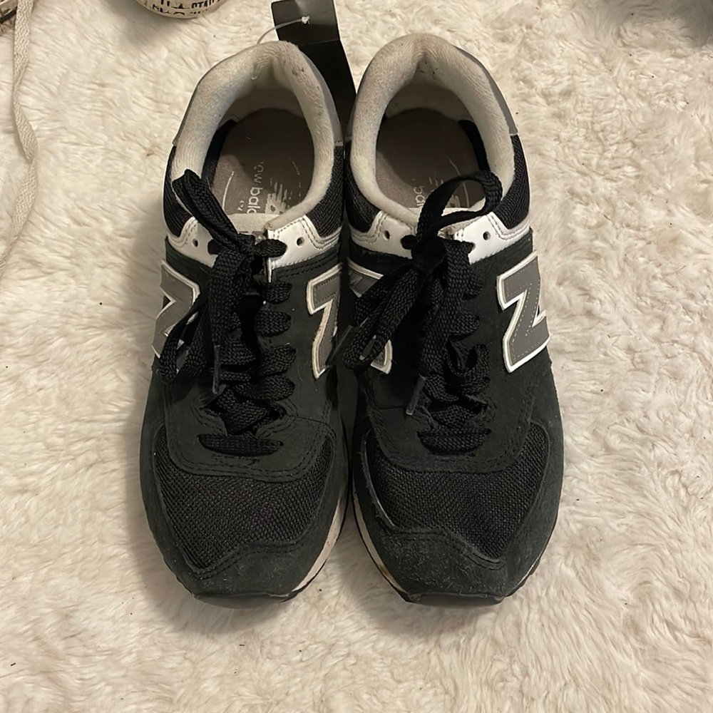 Black/ white New balances size 6
